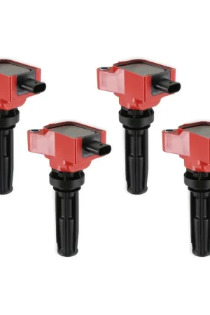 MSD COIL, RED, FORD ECO-BOOST 2.0L L4, SET OF 4 Fits 2019-2022 2.0L Ford Bronco Eco-Boost Fast Shipping