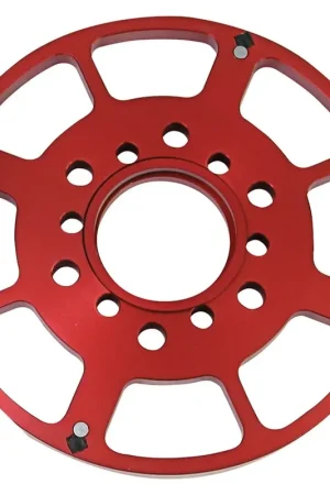 Modern MSD Crank Trigger Wheel - Flying Magnet - SBC - 7 in. Red - Replacement Wheel for Small Block Chevy Crank Trigger Kit p/n 8610