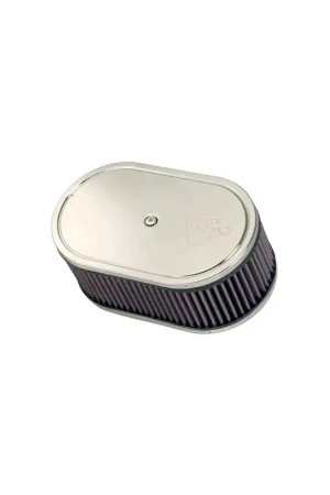 K&N Filters Custom Racing Air Filter Assembly to Suit Weber Carburettors - 7.5" ID x 3.25" H x 2.188" Inlet Genuine