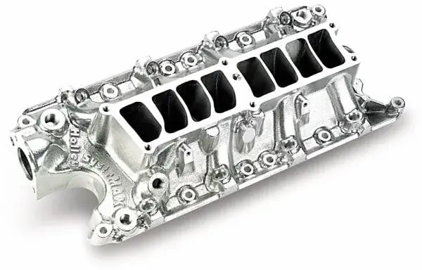 Crafted Holley SysteMAX Lower Intake - Ford Small Block V8 EFI Intake Manifold 1986-1995 5.0L Lower Only Shiny Finish