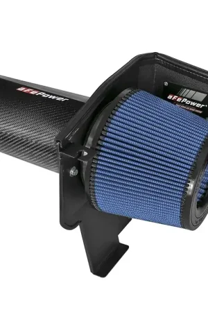 aFe Track Series Carbon Fibre Cold Air Intake System w/Pro 5R Filter (Challenger/Charger Hemi 2020+) Special Discount