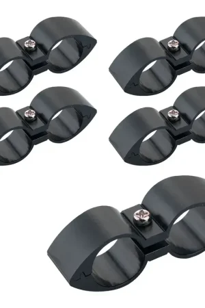 Popular Proflow Twin Hose Clamp Separators 5 pack 03AN Blue 6.5mm Hole