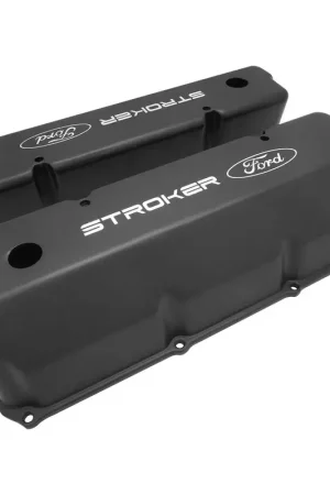 Bulk Order Proflow Valve Covers Tall Cast Aluminium Black Stroker Ford Logo Small Block For Ford 302 351C Pair