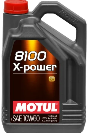 Place Order Motul 5L Synthetic Engine Oil 8100 10W60 X-Power | Graveyard Performance