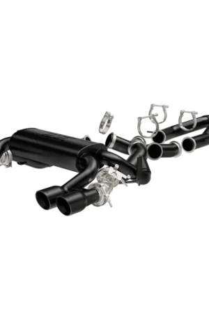 MagnaFlow 15 BMW M3/M4 L6 3.0L SS Cat-Back Perf. Sport Quad Split Rear Exit Exht - 3.5in Black Tips | Graveyard Performance Hot Deal