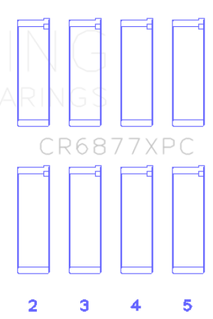 Time-Limited King Engine Bearings BMW S54B32 3.2L Coated Performance Rod Bearing Set of 6 (Size STDX) | Graveyard Performance