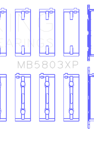 King Engine Bearings BMW S65B40A (Size .026) Crankshaft Main Bearings Set of 5 | Graveyard Performance Shop Now