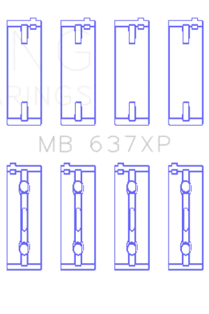 King Engine Bearings BMW S85B50A Crankshaft Main Bearings - Size STD | Graveyard Performance Brand New