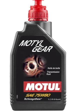 Motul 1L Transmission MOTYLGEAR 75W80 - Technosynthese - API GL-5 / MIL-L-2105D | Graveyard Performance Discount