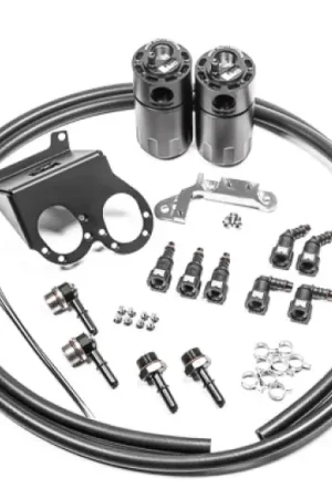 Radium 14-19 Chevrolet Corvette LT1 CCV Fluid Lock Dual Catch Can Kit | Graveyard Performance One Day Deal