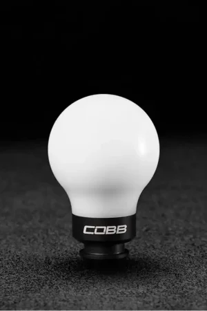 Cobb Subaru 5-Speed COBB Knob - White Knob w/ Stealth Black | Graveyard Performance Popular